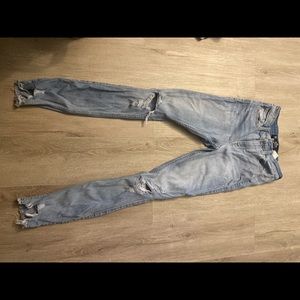Light Wash Distressed Hollister Jeans